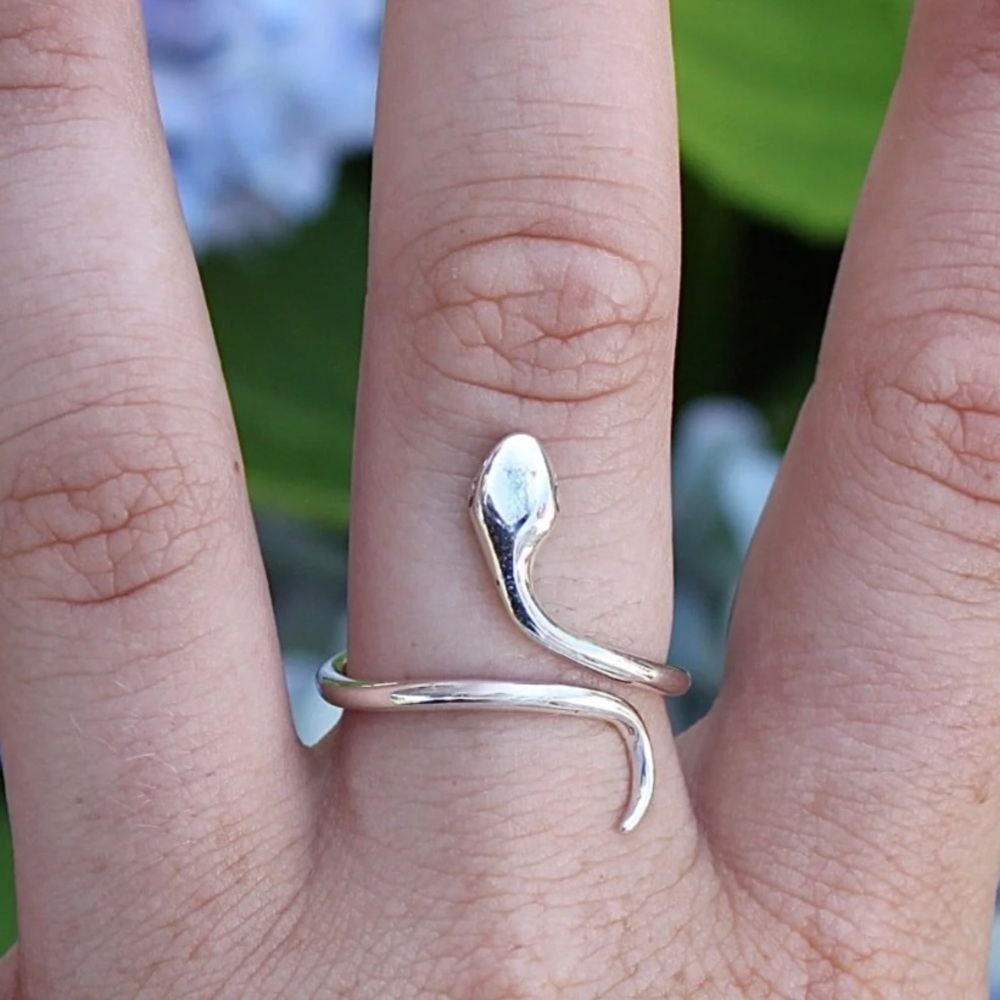 Sterling Adjusting Serpent Ring